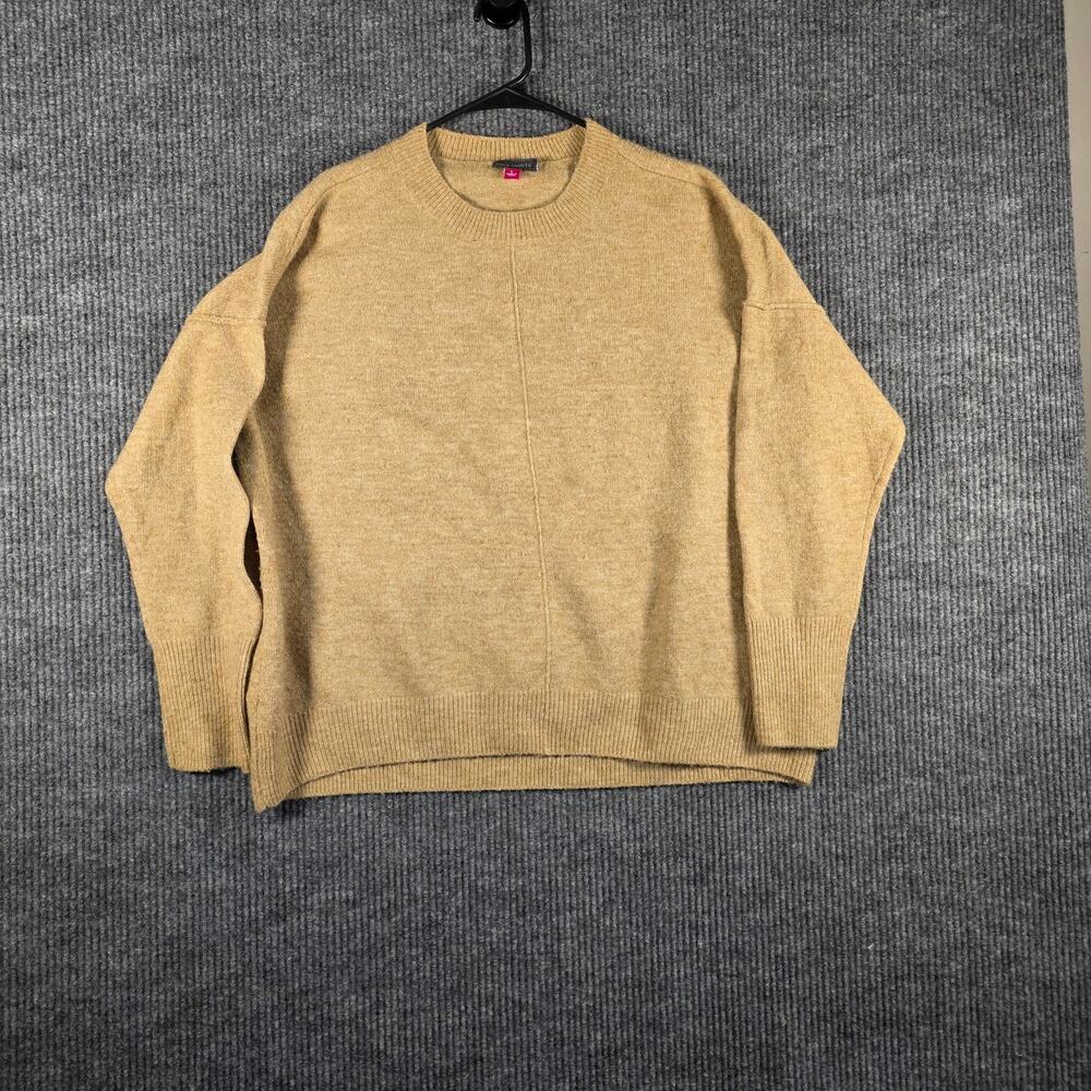 Vince‎ Camuto Camel Crewneck Knit Sweater Dolman Sleeve Pullover L